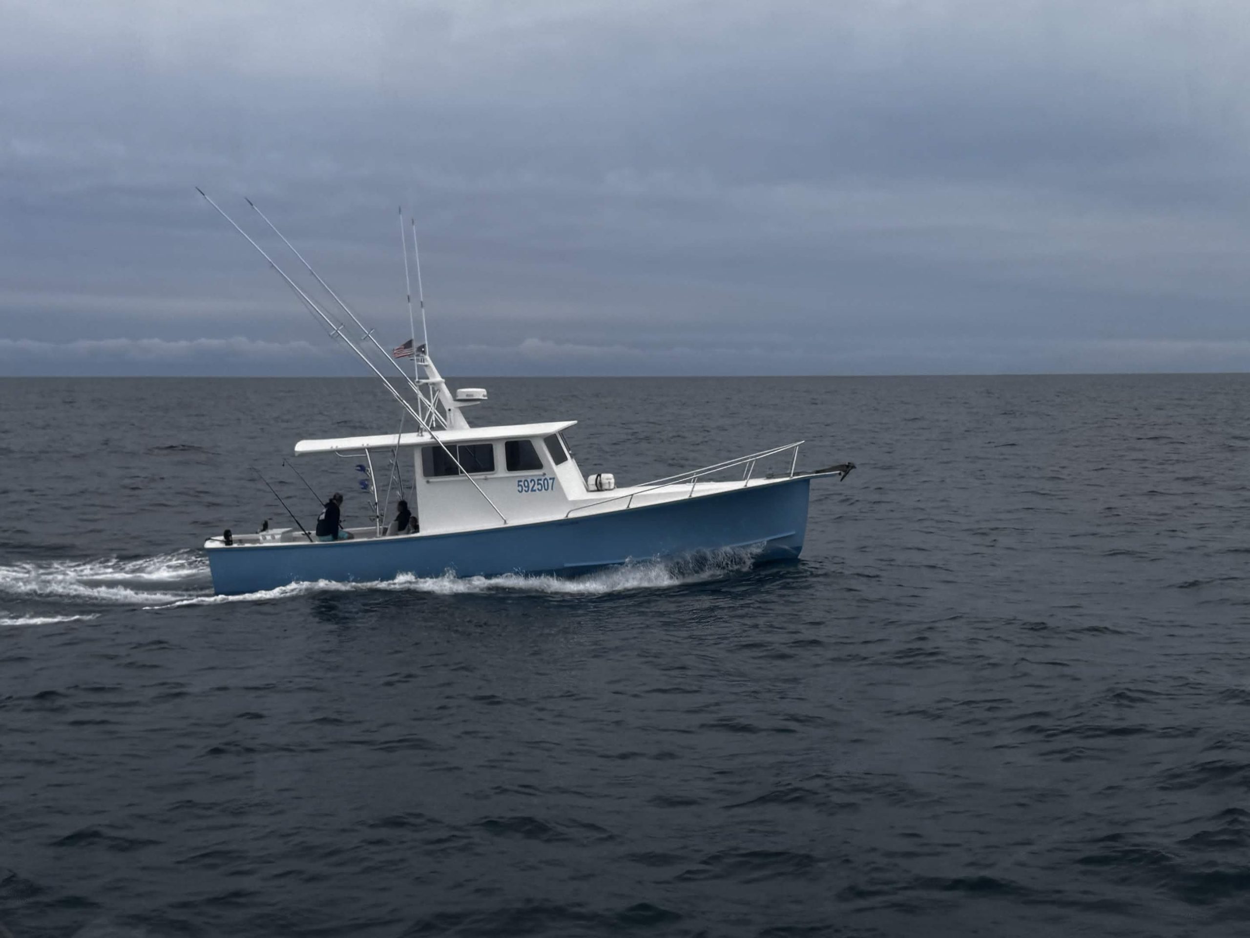 The Cheerio Lady under way off Carolina Beach